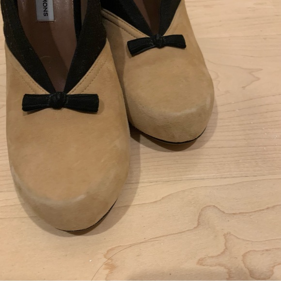 Tabitha Simmons wedges two tone suede/fabric 40/9 - Picture 6 of 11
